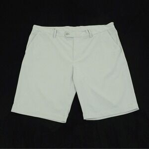 J.Lindeberg Vent Golf Chino Shorts Mens 38 Gray Performance Stretch Tech Blend